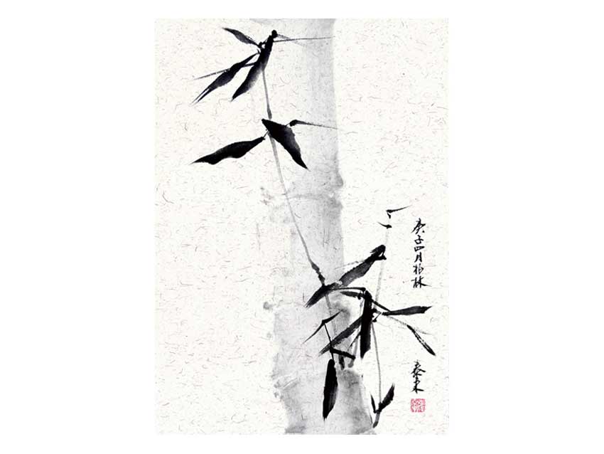 Bambus bamboo 竹子 Kunstdrucke Reproduktion Tuschmalerei Sumi-e Tuschzeichnung Tuschgemälde Tuschemalerei