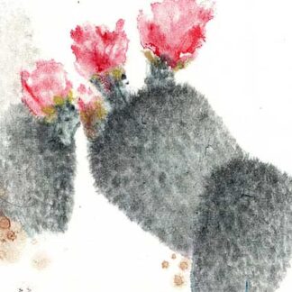cactus Kaktus 仙人掌 Tuschmalerei Sumi-e Tuschzeichnung Tuschgemälde Tuschemalerei