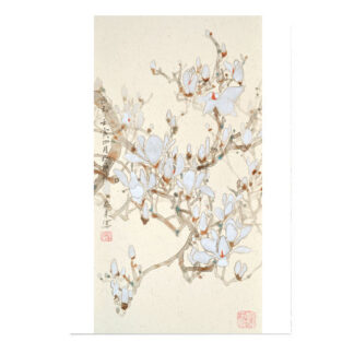 magnolia Magnolie Kunstdrucke Reproduktion Tuschmalerei Sumi-e Tuschzeichnung Tuschgemälde Tuschemalerei