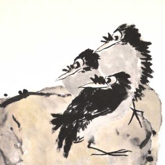 Vogel bird 鸟 Tuschmalerei Sumi-e Tuschzeichnung Tuschgemälde Tuschemalerei