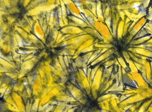 Vogel bird 鸟 Chrysantheme chrysanthemum Tuschmalerei Sumi-e Tuschzeichnung Tuschgemälde Tuschemalerei