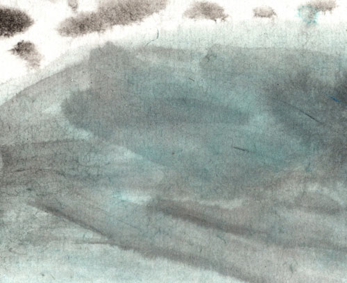 Landschaft landscape Berg Wasser 山水 Tuschzeichnung Tuschgemälde Tuschemalerei