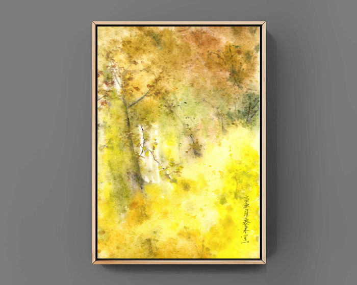 Landschaft landscape 山水 Tuschzeichnung Tuschgemälde Tuschemalerei